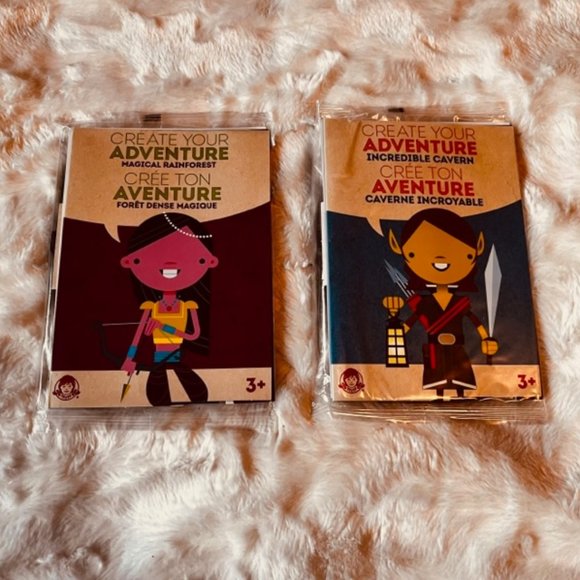** SOLD ** Wendy's Toys Create Your Adventure Kids Meal Toys Ages 3+ NIP - Picture 2 of 5